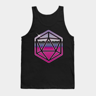 Retro D20 80s Chrome Tank Top